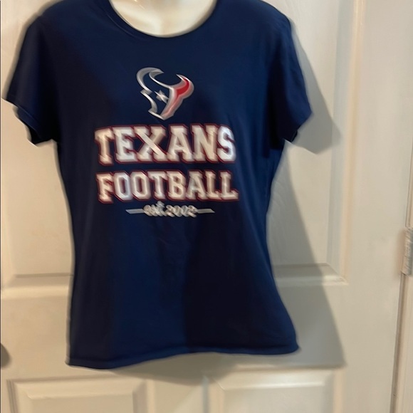 Team Apparel Texans Navy Blue Football Jersey Top - Picture 2 of 5